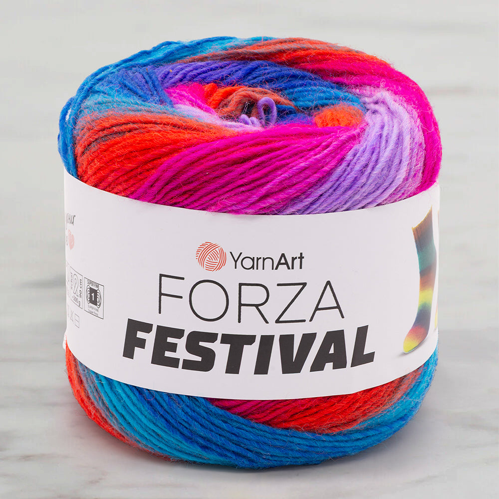 Yarnart Forza Festival Ebruli El Örgü İpi - 2913